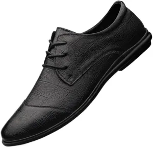 Men's Lightweight Oxford Shoes Breathable Business Dress Shoes for All-Day