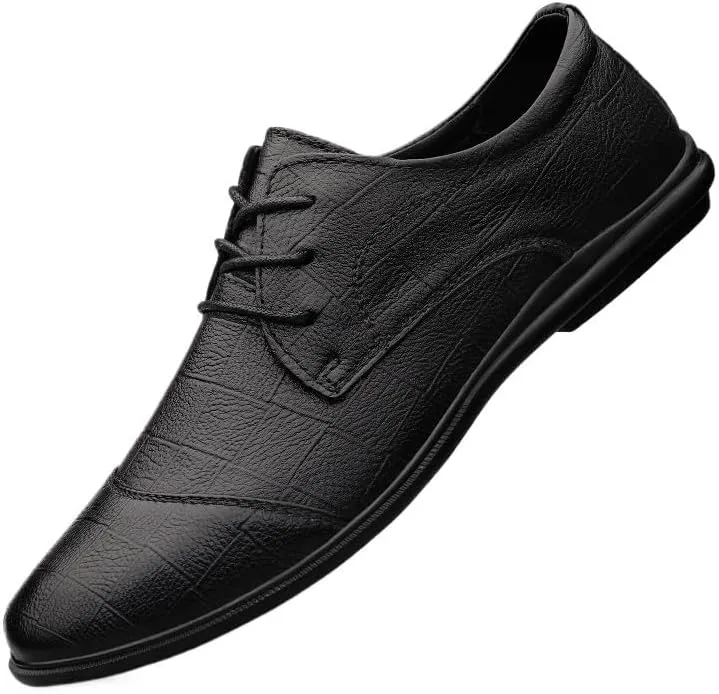 Men's Lightweight Oxford Shoes Breathable Business Dress Shoes for All-Day