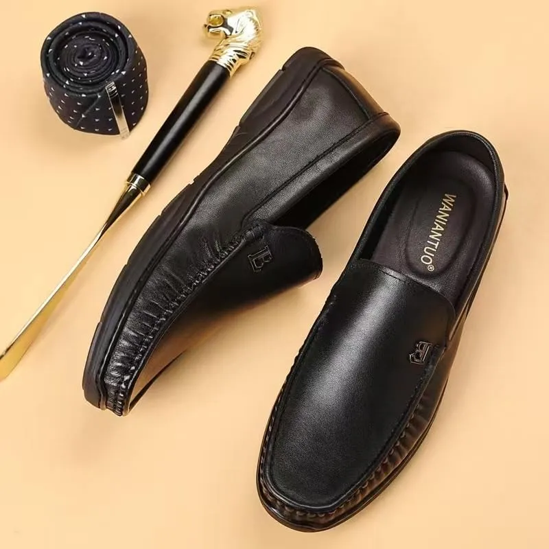 Mens Moccasins Commuter Slip-Resistant Lightweight Breathable Easy to Walk for Business Dinners