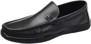 Mens Moccasins Commuter Slip-Resistant Lightweight Breathable Easy to Walk for Business Dinners