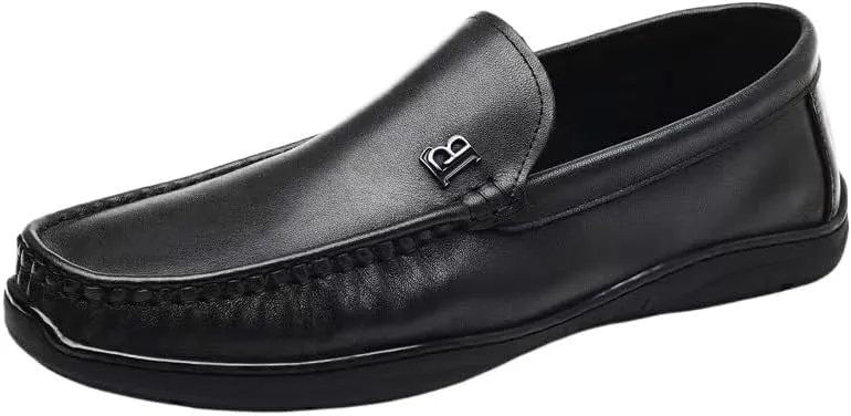 Mens Moccasins Commuter Slip-Resistant Lightweight Breathable Easy to Walk for Business Dinners