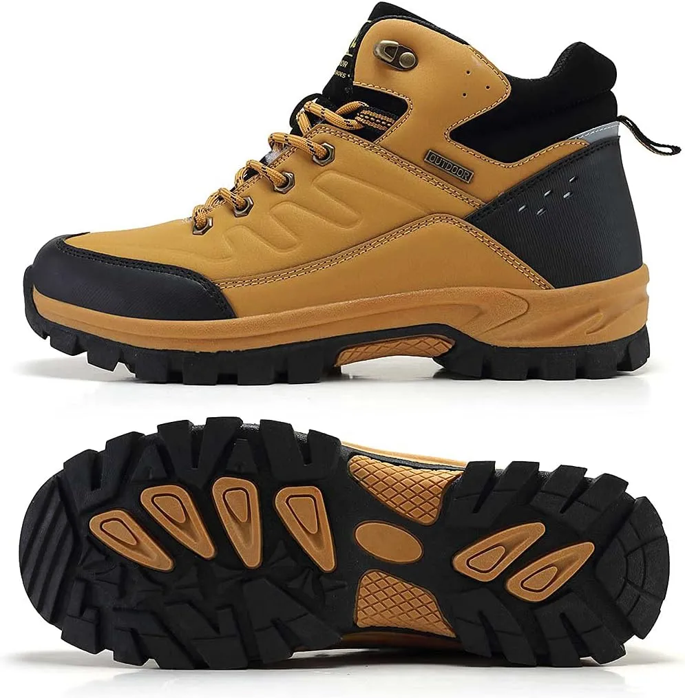 Men's Outdoor Athletic Boots Hiking Boots walking Travel High-Top Waterproof Boots Work Boots For Men