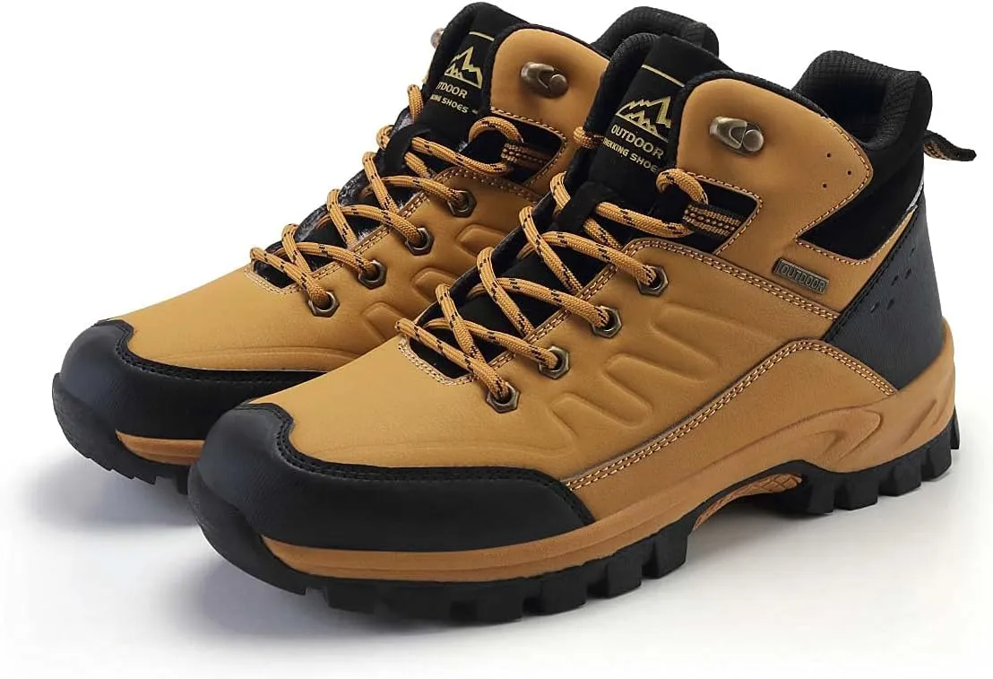 Men's Outdoor Athletic Boots Hiking Boots walking Travel High-Top Waterproof Boots Work Boots For Men