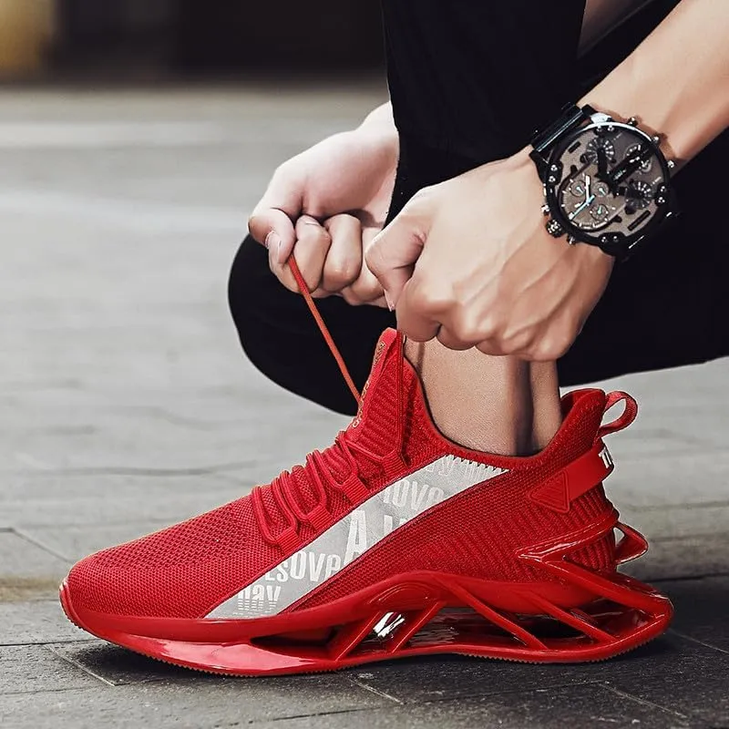 Men’s Outdoor Sports Mesh Running Shoes – Breathable Lightweight Sneakers for Casual Jogging, Gym Workouts, Hiking – Non-Slip Sole, All-Day Comfort