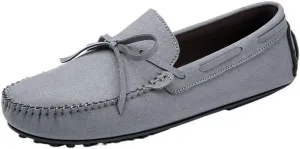 Men's Round Toe PU Leather Loafers - Lightweight Driving Shoes, Flexible & Slip-Resistant for Prom, Walking, and Casual Wear
