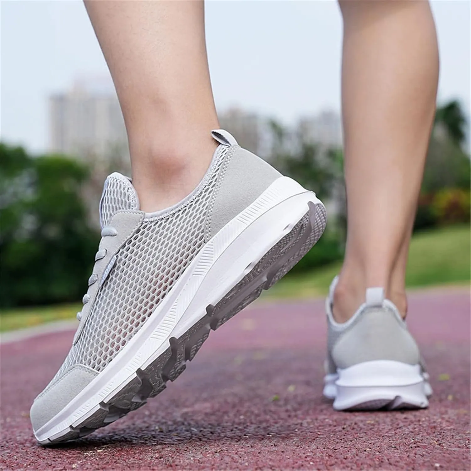 Men's Running Shoes Casual Slip on Walking Tennis Gym Sneakers Lightweight Breathable Mesh Workout Sports Sneakers