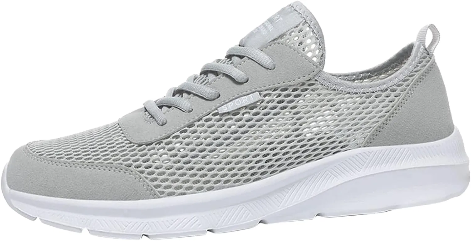 Men's Running Shoes Casual Slip on Walking Tennis Gym Sneakers Lightweight Breathable Mesh Workout Sports Sneakers