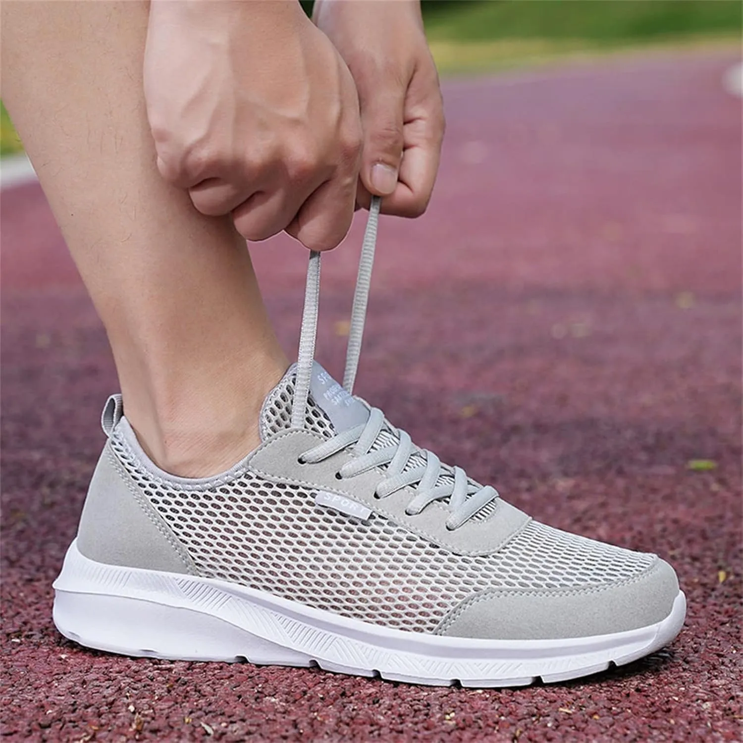 Men's Running Shoes Casual Slip on Walking Tennis Gym Sneakers Lightweight Breathable Mesh Workout Sports Sneakers