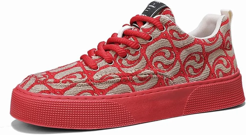 Men's Skateboarding Shoes - Trendy Street Style Loafers,Lightweight Breathable Non-Slip Grip,Comfortable Casual Sneakers for Outdoor Activities