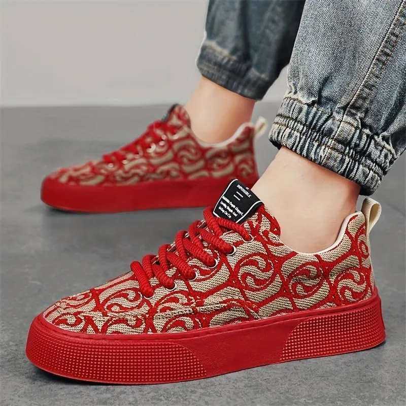 Men's Skateboarding Shoes - Trendy Street Style Loafers,Lightweight Breathable Non-Slip Grip,Comfortable Casual Sneakers for Outdoor Activities