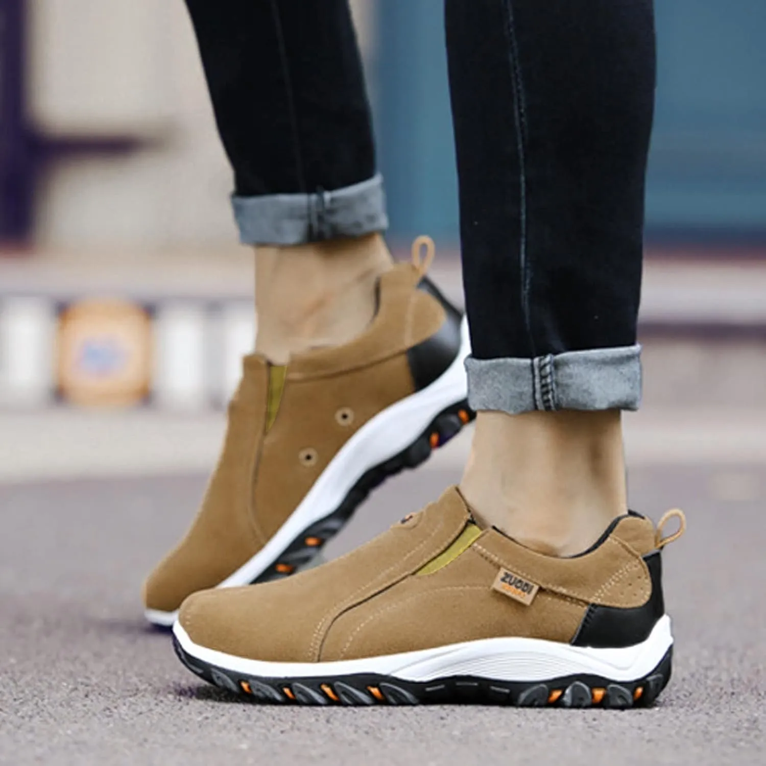 Men's Skecher Slip in Comfy Walking Shoes Athletic Lightweight Breathable Laceless Sneakers Casual Travel Gym Work Shoe