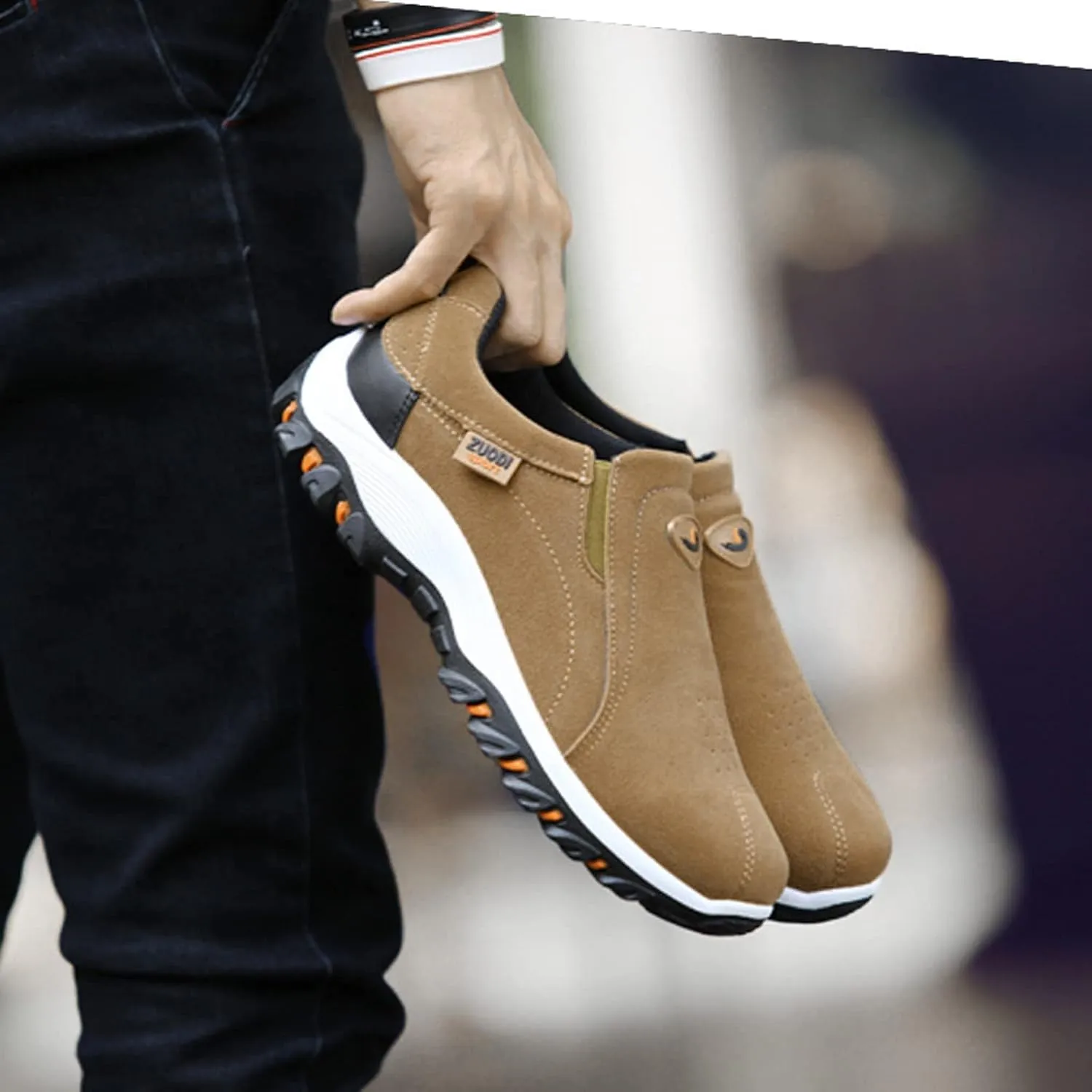 Men's Skecher Slip in Comfy Walking Shoes Athletic Lightweight Breathable Laceless Sneakers Casual Travel Gym Work Shoe