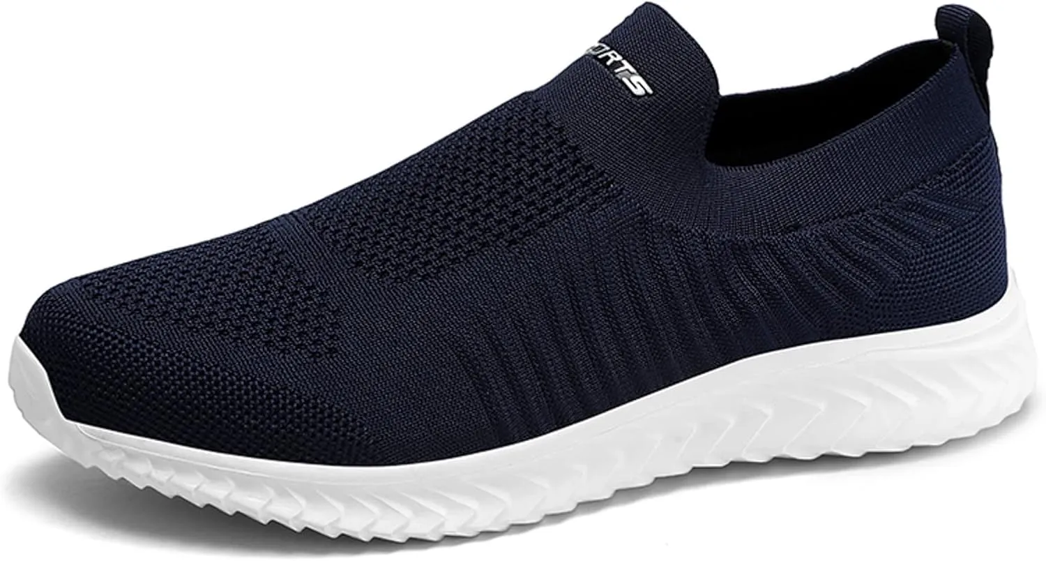 Mens Slip On Walking Shoes Running Shoes Trainers Athletic Gym Fitness Sport Sneakers Non Slip Breathable Mesh Workout Fashion Breathable All Day Comfortable Arch Support Sneakers