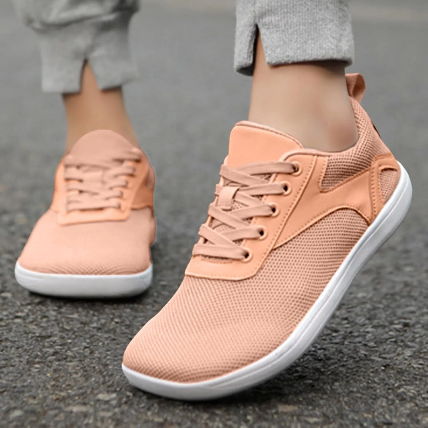 Men's Slip Shoes Casual Sports Shoes with Thin Soles and Wide Toes for Both Men and Women
