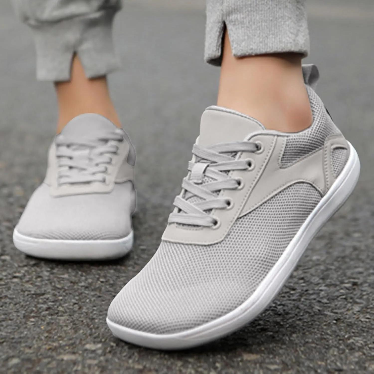 Men's Slip Shoes Casual Sports Shoes with Thin Soles and Wide Toes for Both Men and Women