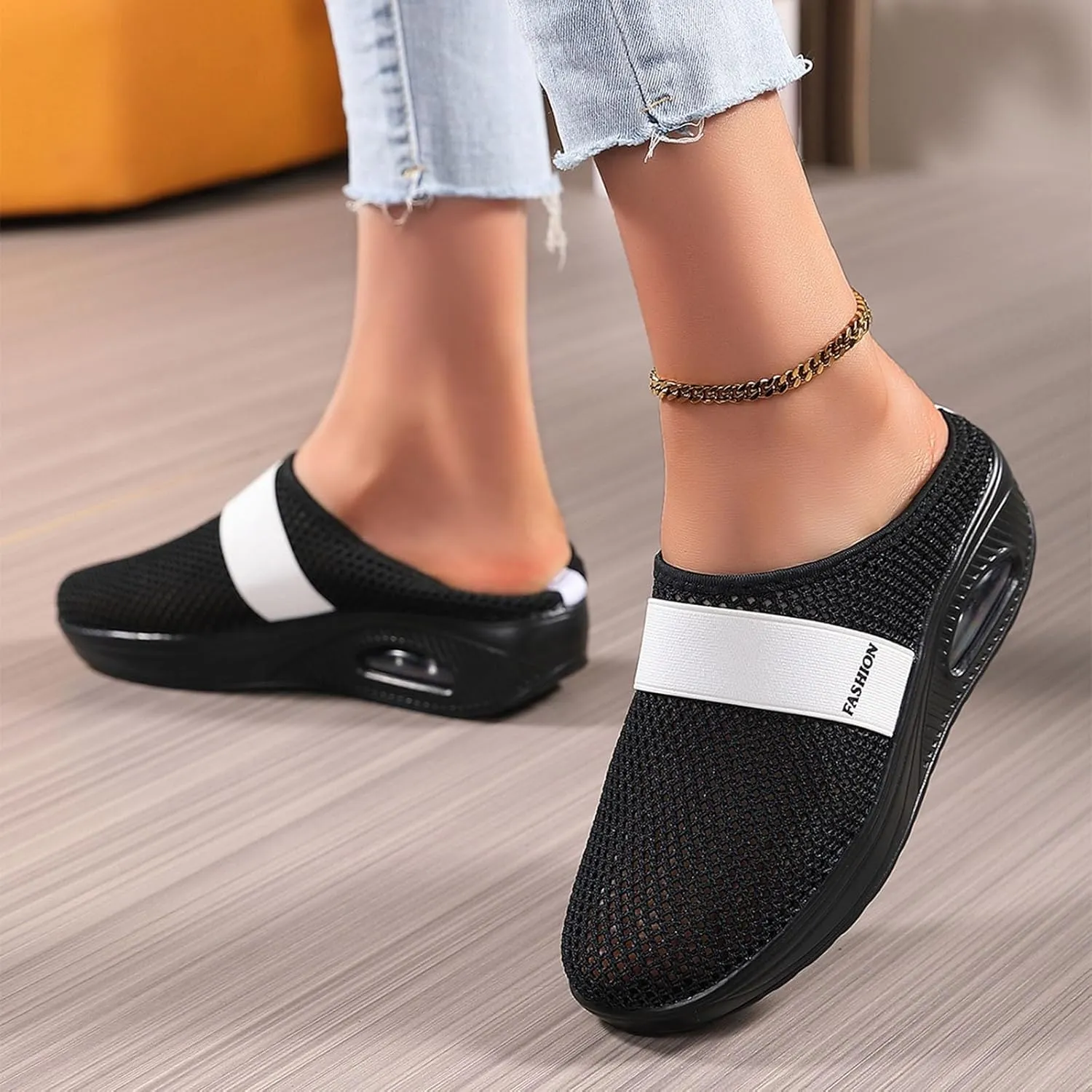 Men's Sneakers Womens Slip On Shoes Work Non Slip Sneakers Walking Shoes