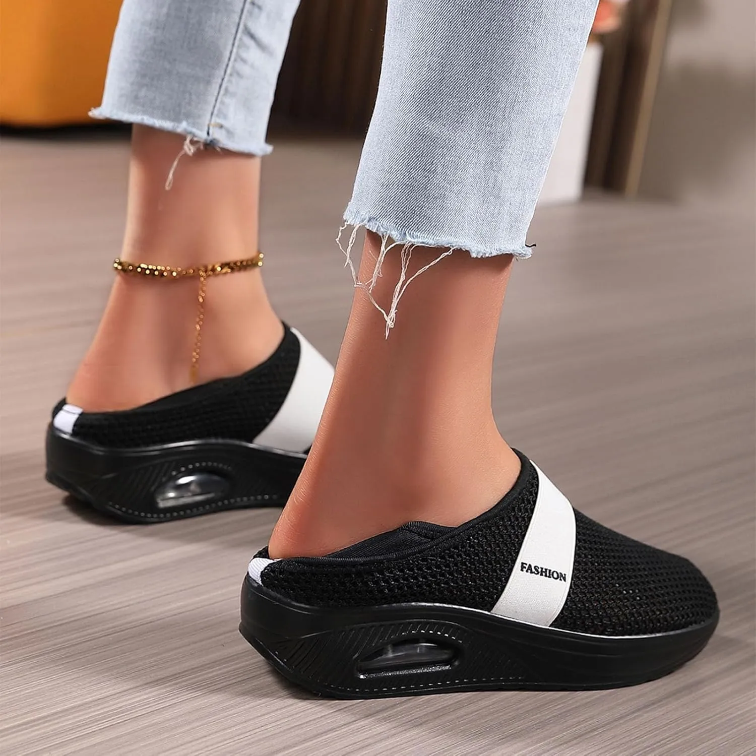 Men's Sneakers Womens Slip On Shoes Work Non Slip Sneakers Walking Shoes