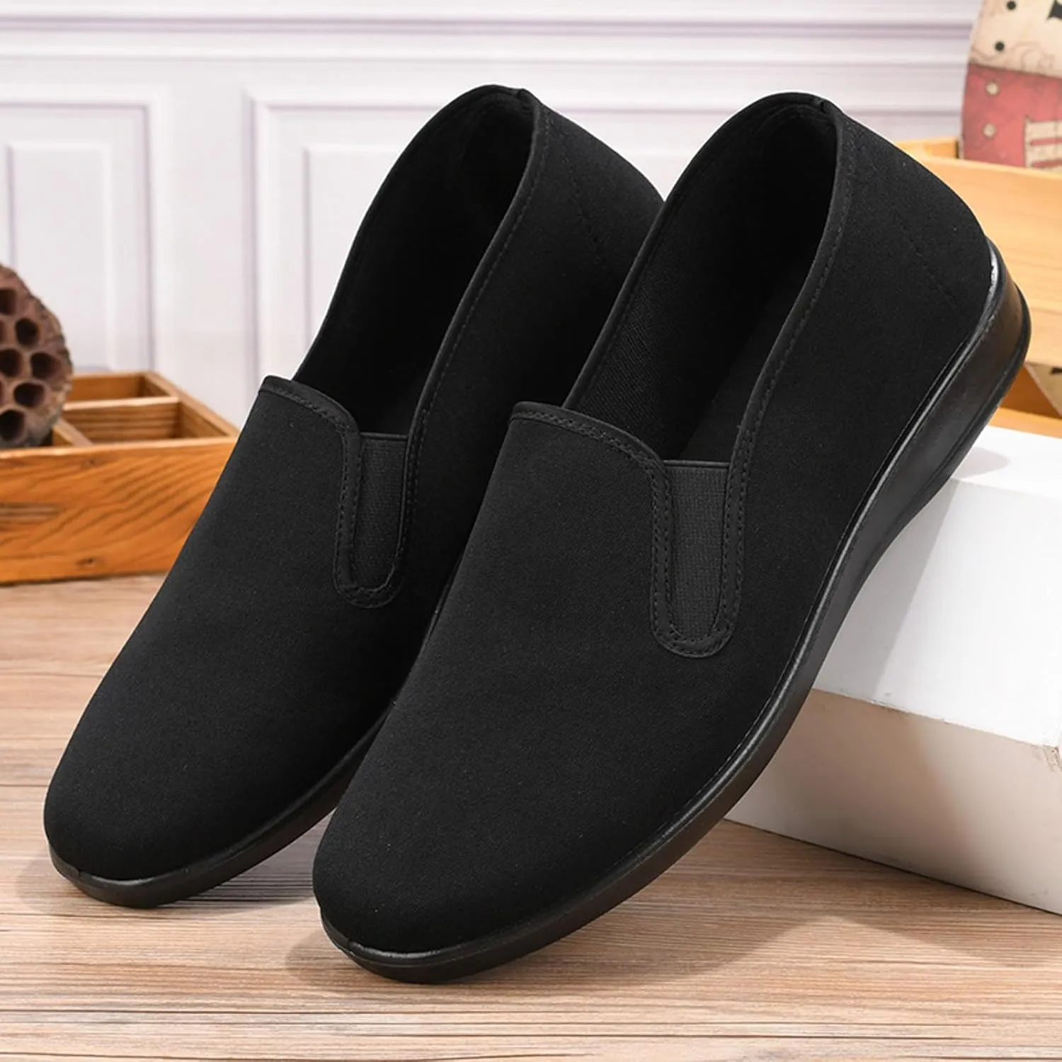 Men's Sport Breathable Mesh Shoes Slip on Lightweight Breathable Fashion Sneaker Arch Support Plantar Fasciitis