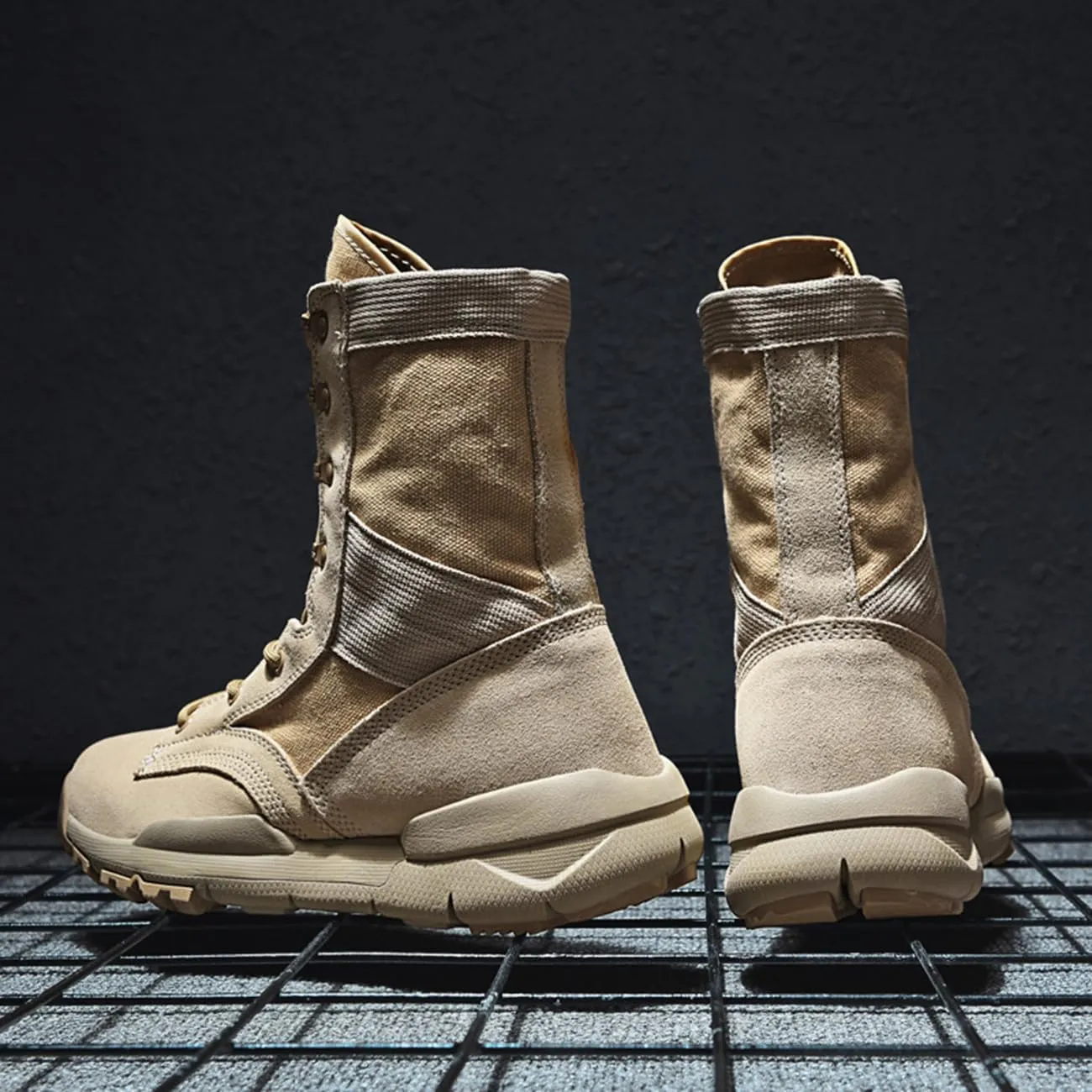 Men's Tactical Boots Military Work Combat Boots Outdoor High Top Lightweight Hiking Boots