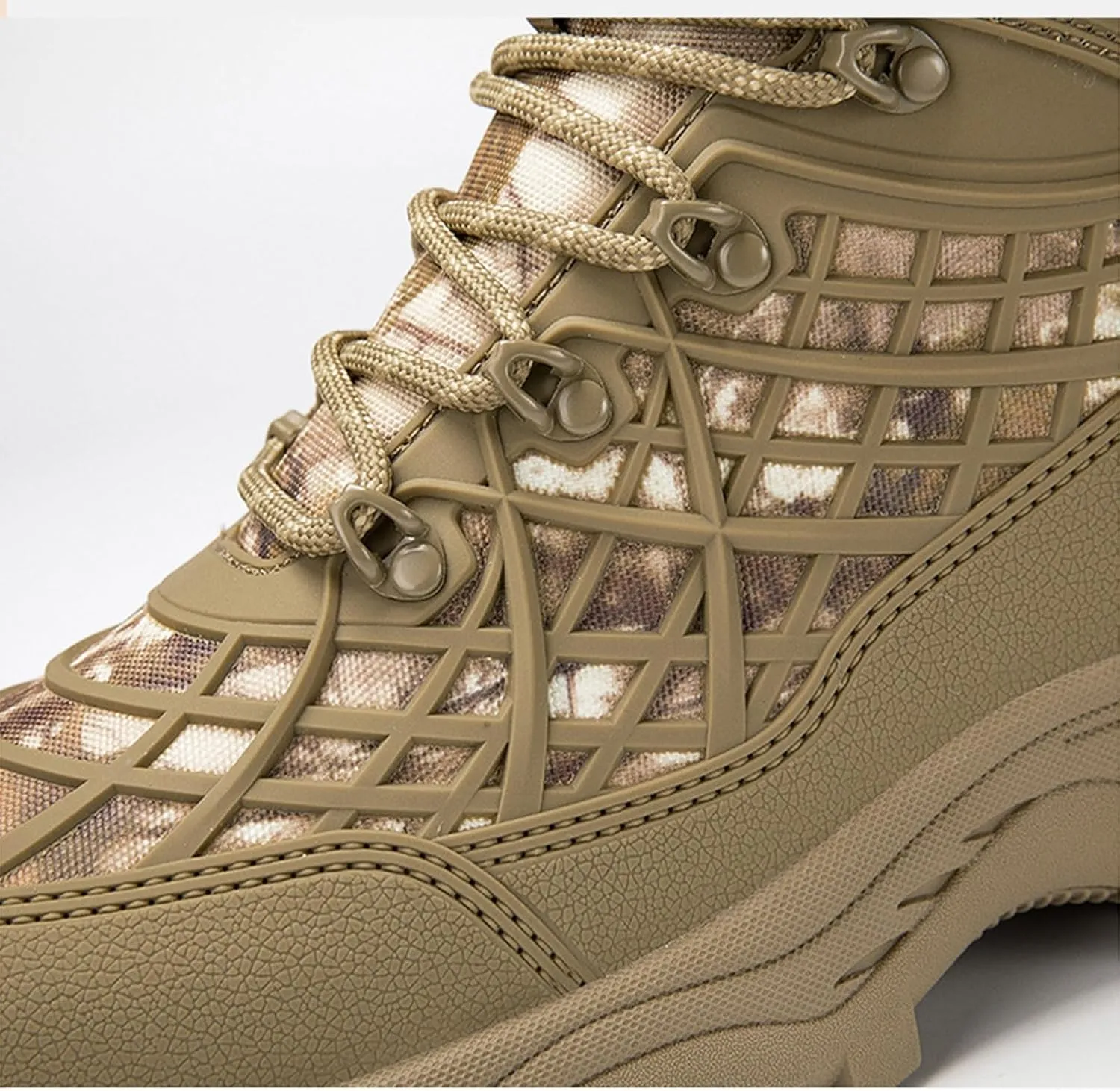 Men's Tactical Boots,Lightweight Outdoor Hiking Boots, Breathable and Anti Slip Men's Boots, High Top Shoes, Hiking Boots, Combat Boots