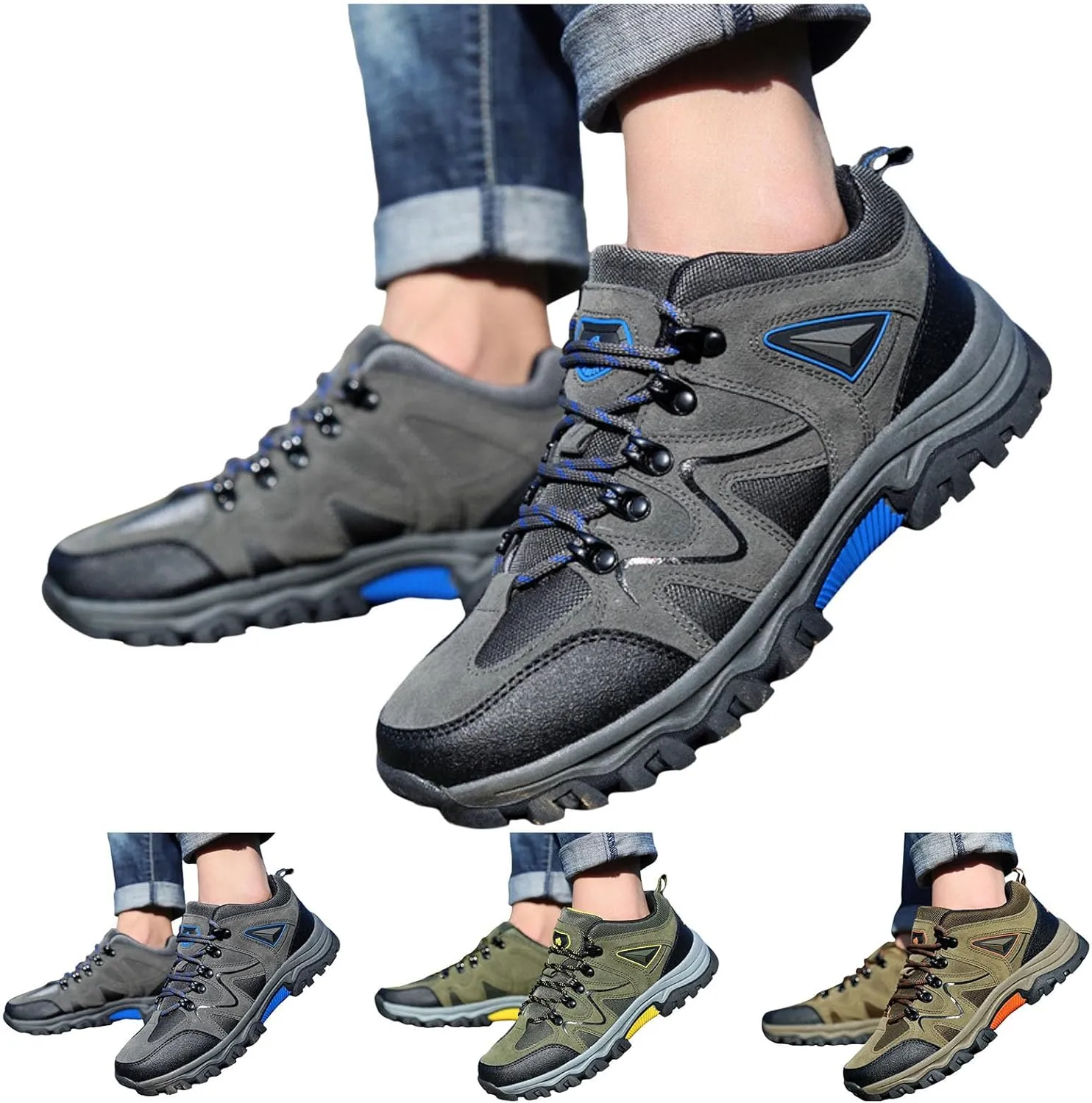 Mens Tennis Shoes Men Sports Shoes Fashionable New Pattern Simple Solid Color Thick Sole Outdoor Mountaineering