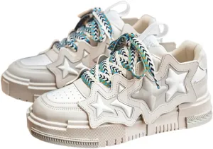 Men's Trendy Colour Block Platform Skate Shoes, Non-Slip Lace-Up Sneakers for Casual Street Style and Outdoor Activities