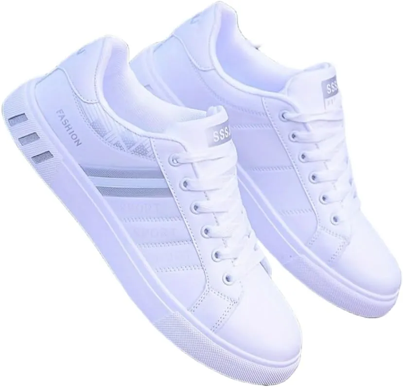 Men's Trendy Street Style Low Top Skateboard Shoes, Comfy Non Slip Lace Up Durable Sneakers for Men's Outdoor Activities