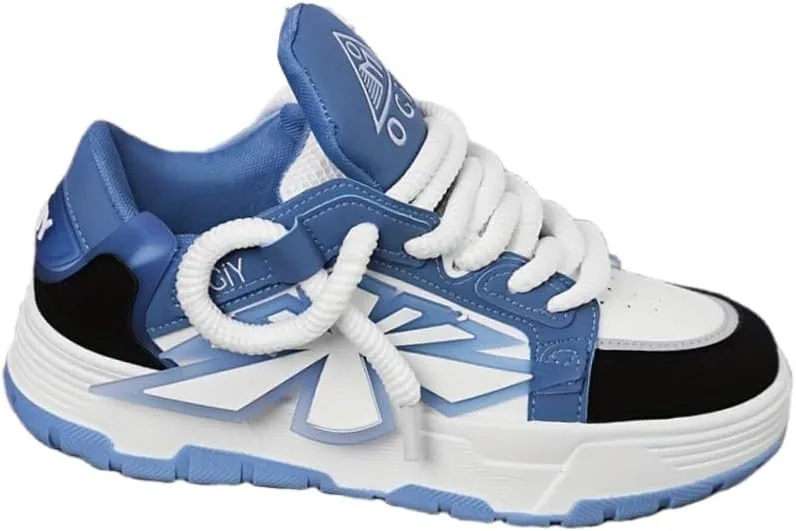 Men's Trendy Street Style Skate Shoes, Comfy Non Slip Casual Sneakers for Men's Outdoor Activities