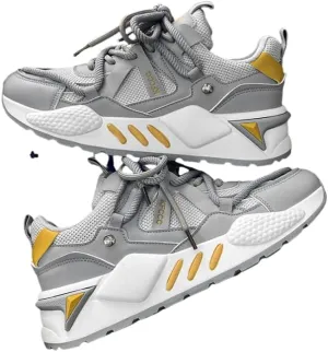 Men's Trendy Street Style Skate Shoes, Comfy Non Slip Lace Up Casual Sneakers for Men's Outdoor Activities