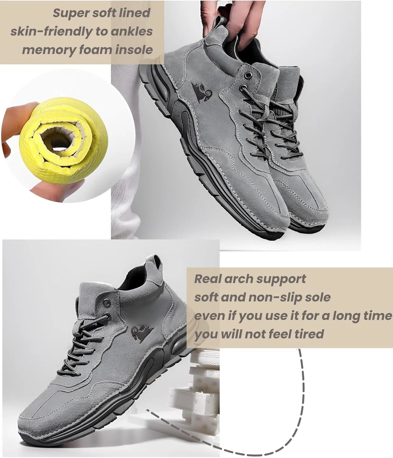 Men's Ultracross Outdoor Tactical Travel Shoes Winter Warm High-top Bootie Insulated Waterproof Fashion Hiking Boots