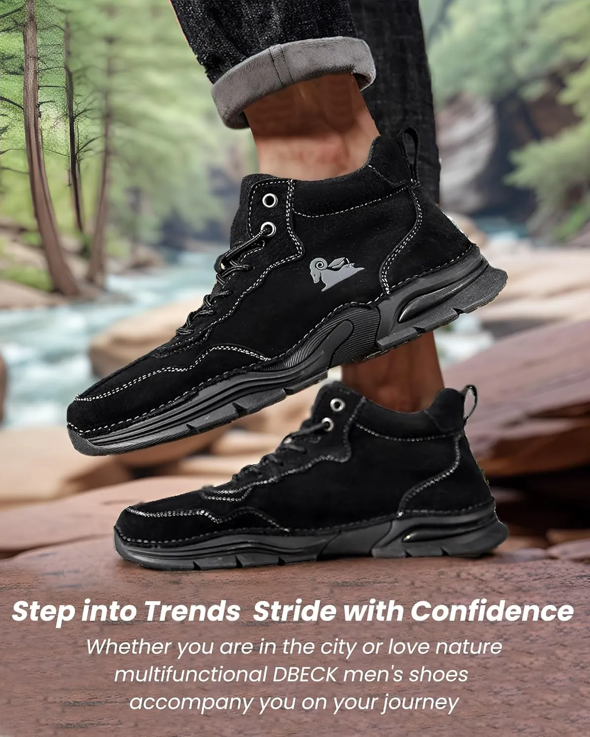 Men's Ultracross Outdoor Tactical Travel Shoes Winter Warm High-top Bootie Insulated Waterproof Fashion Hiking Boots