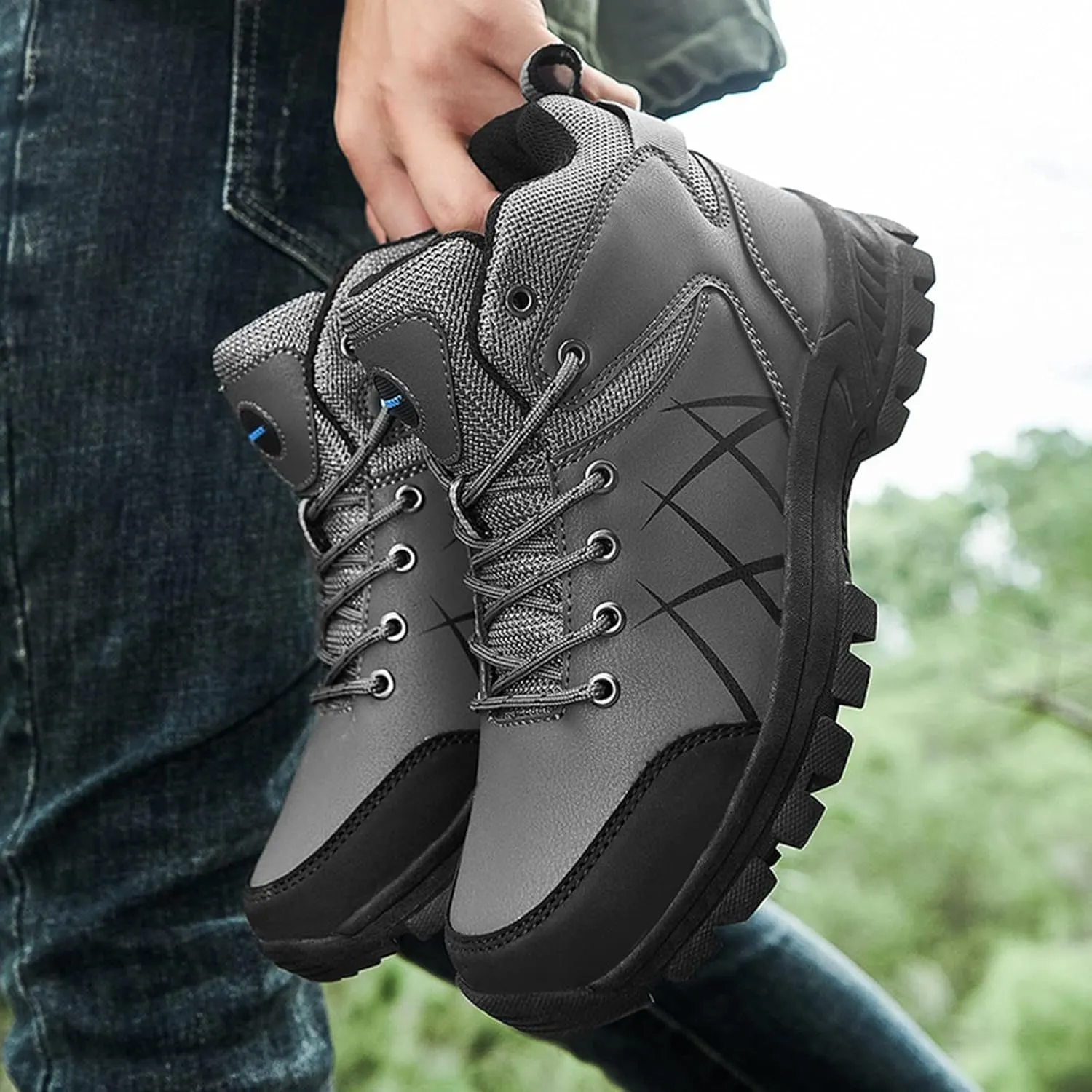 Men's Walking Shoes Mens Slip on Shoes Casual Mens Slip on Walking Shoes Blade Tennis Shoes Leather Sneakers