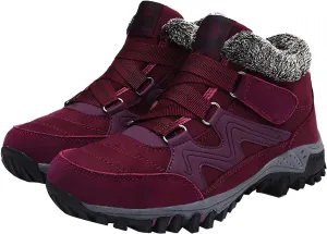 Mens Work Boots Composite Hiking Sneakers Fur Lined Ankle Boot Women's Safety Toe Shoes Non Slip Platform Shoes Slip Resistant Safety Hike Grounded Footwear