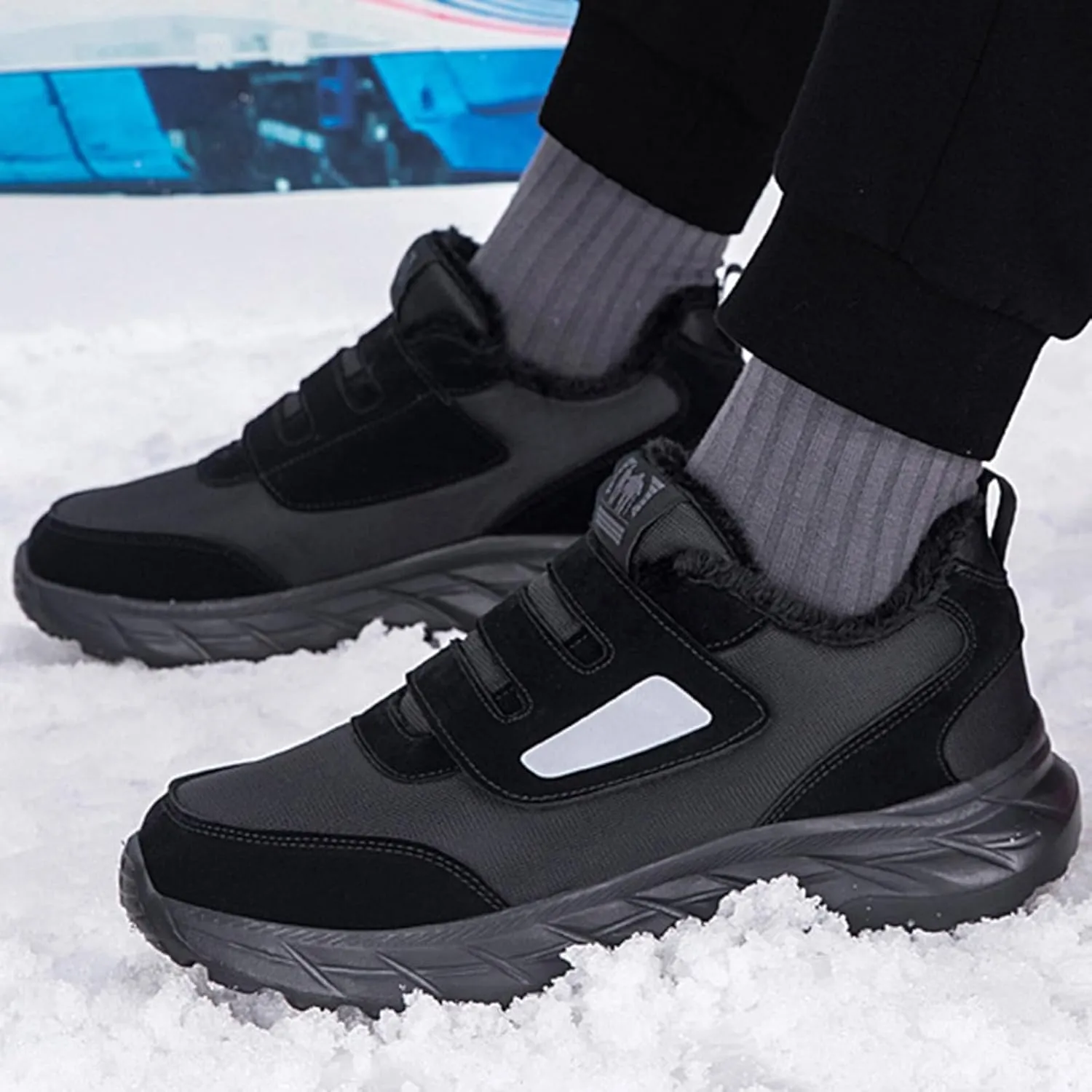 Men's Work Boots Composite Toe Hiking Sneakers Comfortable Warm Women's Safety Shoes Insulated Waterproof Work Shoes Non-Slip Hike Grounded Footwear