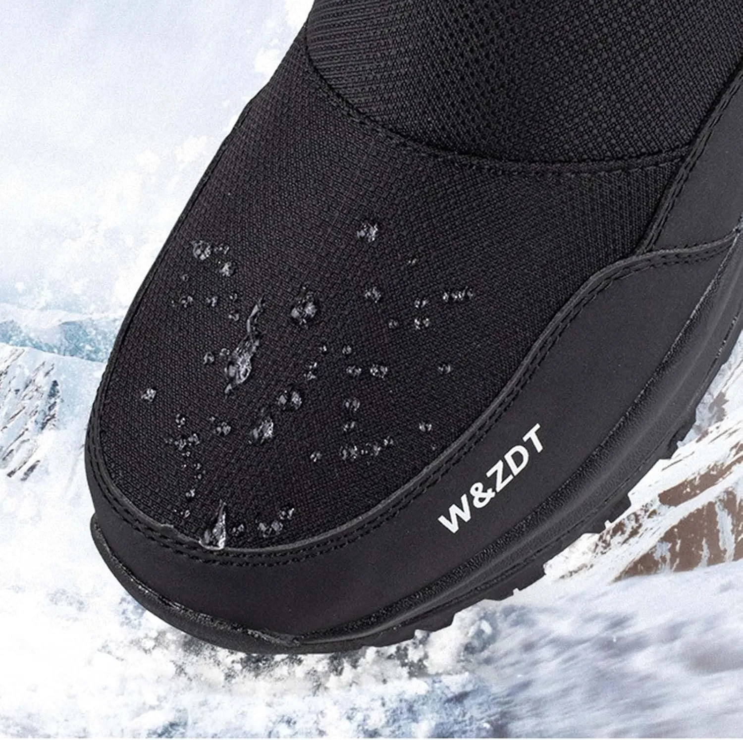 Men's Work Boots Non Steel Toe Hiking Sneakers Shoes with Fur Lined Womens Workout Shoes Wide Width Non Slip Shoes Food Service Waterproof Hike Grounded Footwear
