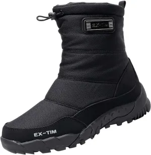 Men's Work Boots Non Steel Toe Hiking Sneakers Shoes with Fur Lined Womens Workout Shoes Wide Width Non Slip Shoes Food Service Waterproof Hike Grounded Footwear