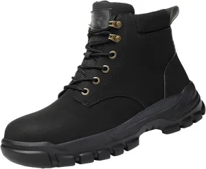 Men's Work Boots Soft Toe Hiking Sneakers Fur Lined Ankle Boot Womens Working Shoes Winter Winter Backpacking Snow Botas Warm Water Hike Grounded Footwear