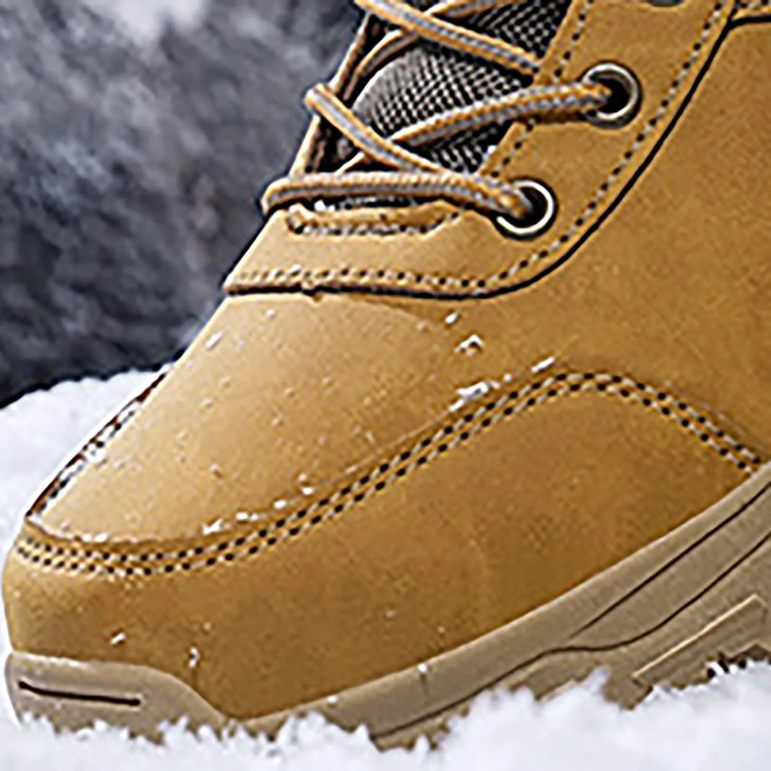 Men's Work Boots Soft Toe Hiking Sneakers Fur Lined Ankle Boot Womens Working Shoes Winter Winter Backpacking Snow Botas Warm Water Hike Grounded Footwear
