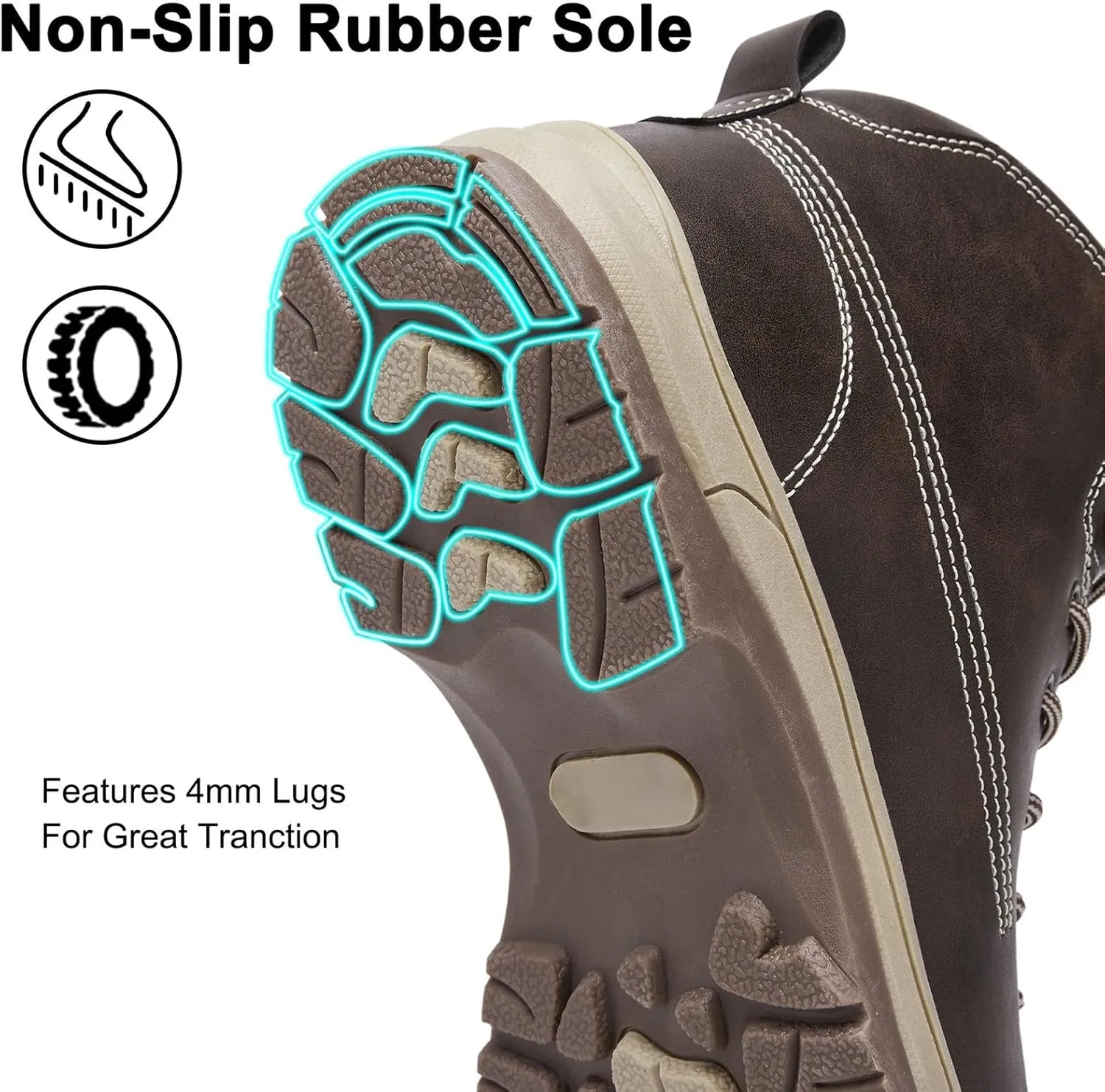 Mens Work Boots Steel Toe Hiking Sneakers Ankle Booties Women Working Shoes Steel Toe Platform Shoes Composite Toe Botas Hike Grounded Footwear