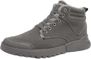Men's Work Boots Steel Toe Hiking Sneakers Fur Lined Ankle Boot Safety Shoes for Women Insulated Waterproof Platform Shoes Work Hike Grounded Footwear