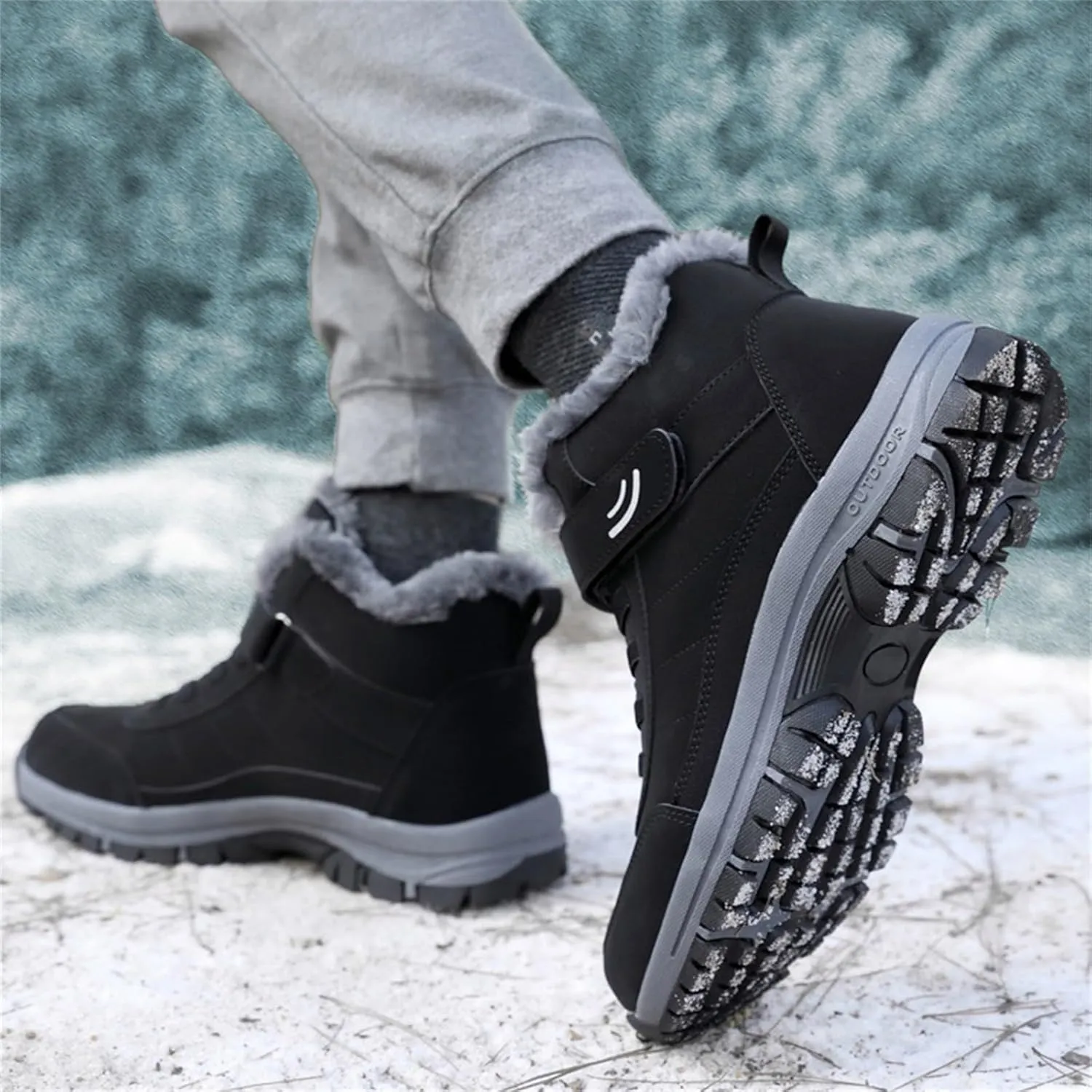 Mens Work Boots Steel Toe Hiking Sneakers Warm Booties Womens Workout Shoes Insulated Waterproof Outdoor Work Botas Lightweight Hike Grounded Footwear