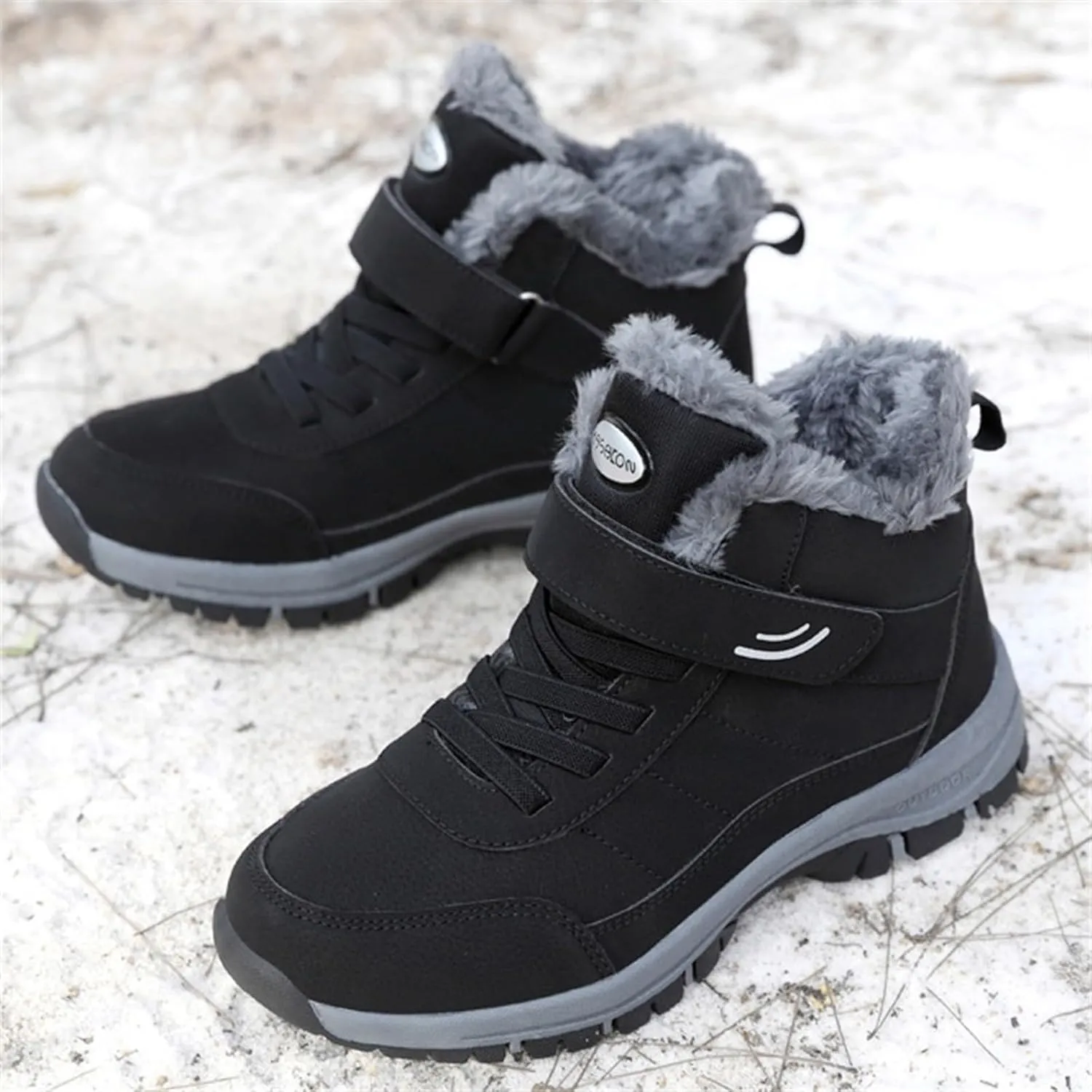 Mens Work Boots Steel Toe Hiking Sneakers Warm Booties Womens Workout Shoes Insulated Waterproof Outdoor Work Botas Lightweight Hike Grounded Footwear