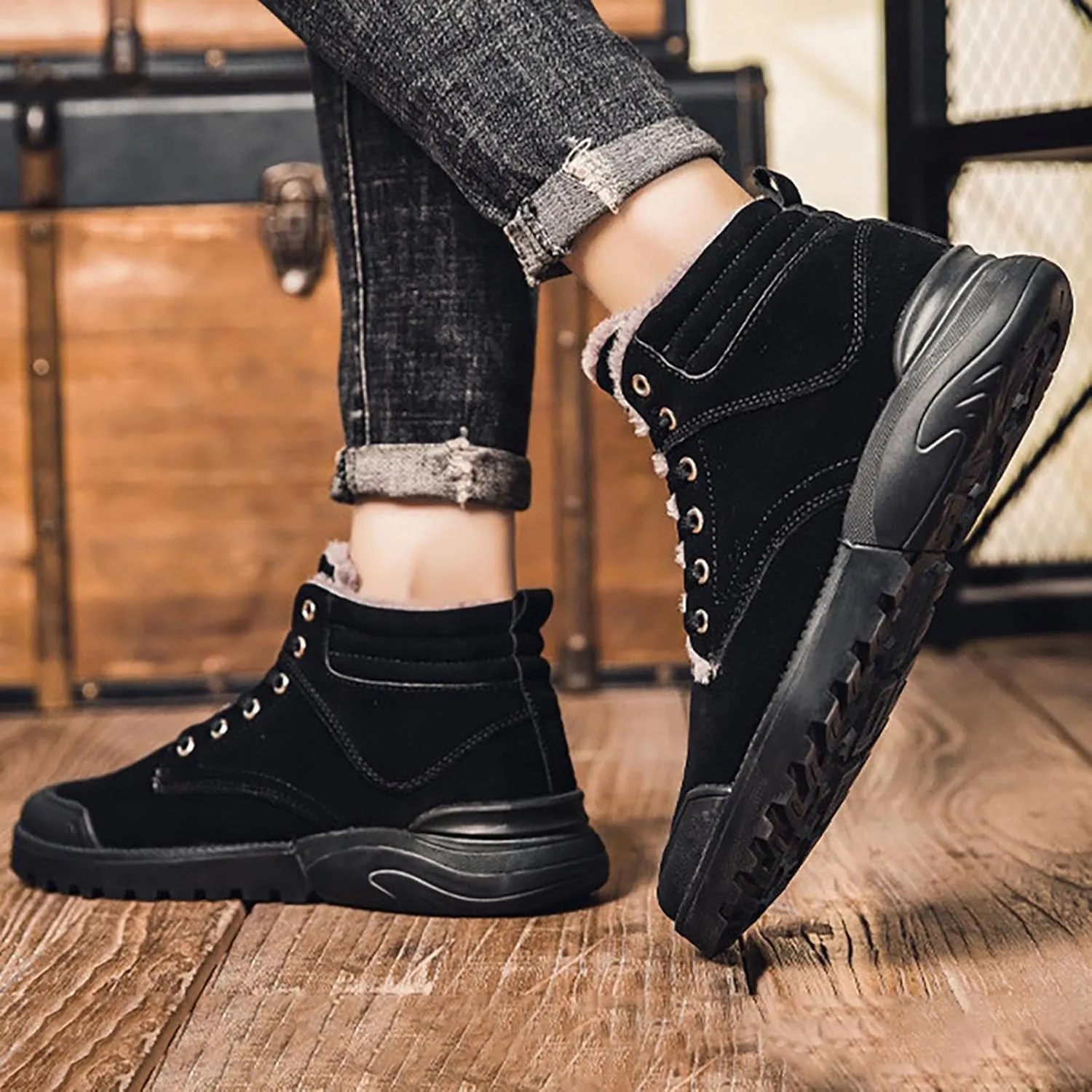Men's Work Boots Waterproof Hiking Sneakers Ankle Ladies Women Working Shoes Soft Toe Waterproof Platform Botas Slip Resistant Hike Grounded Footwear
