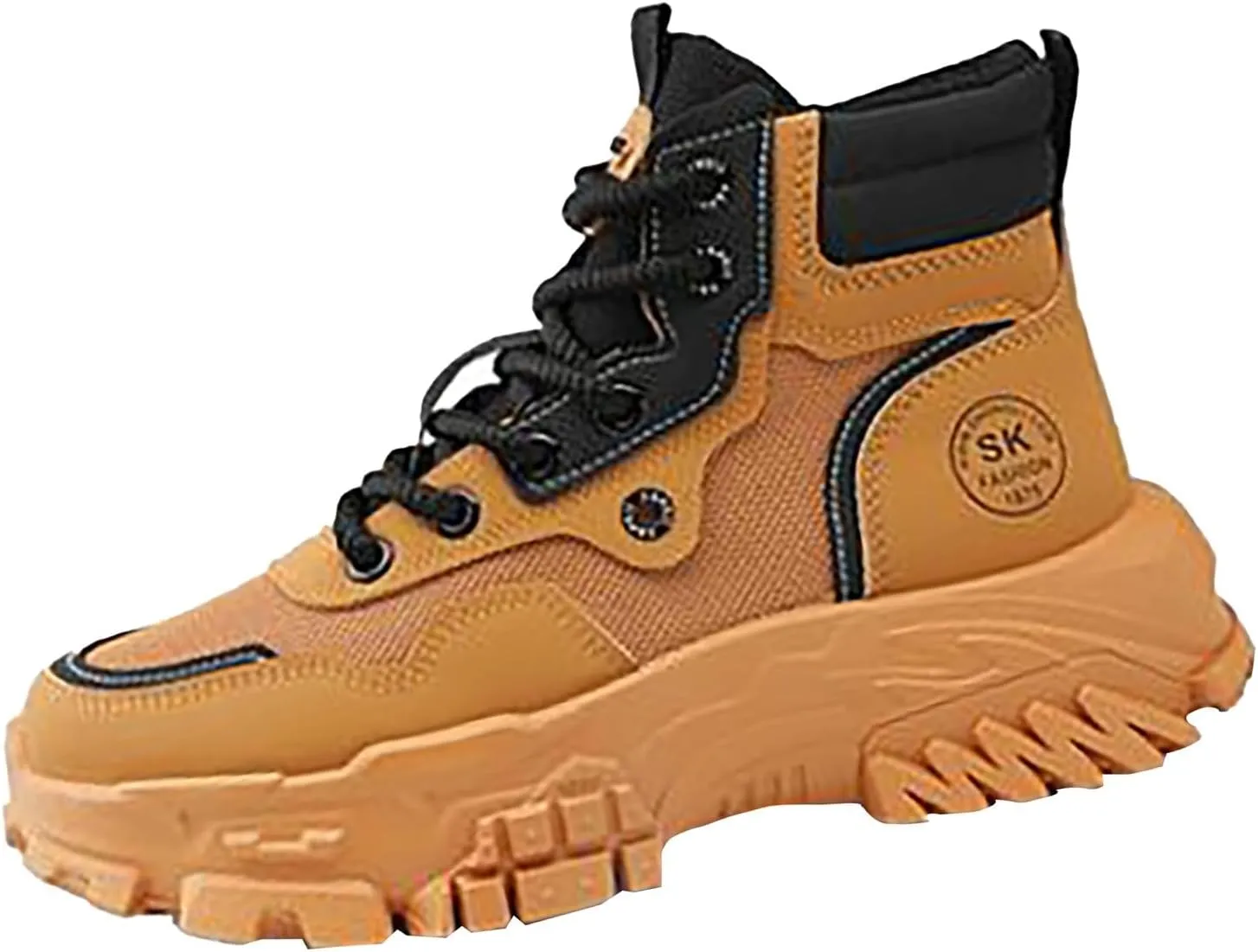 Mens Work Boots Waterproof Hiking Sneakers Warm Fur Lined Safety Toe Shoes for Women Food Service Waterproof Outdoor Shoes Lightweight Anti Slip Hike Grounded Footwear