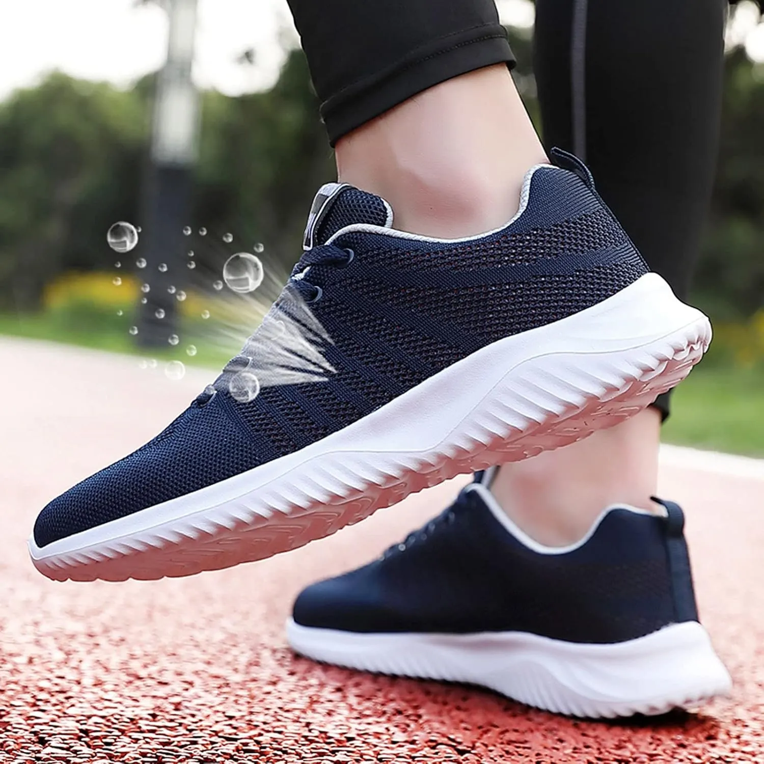 Non Slip Shoes for Women Food Service Plantar Fasciitis Womens Tennis Shoes Size 9 Wide Nursing Shoes Women Comfortable Slip On Casual White Platform Sneakers for Women Cycling Shoes Women Outdoor