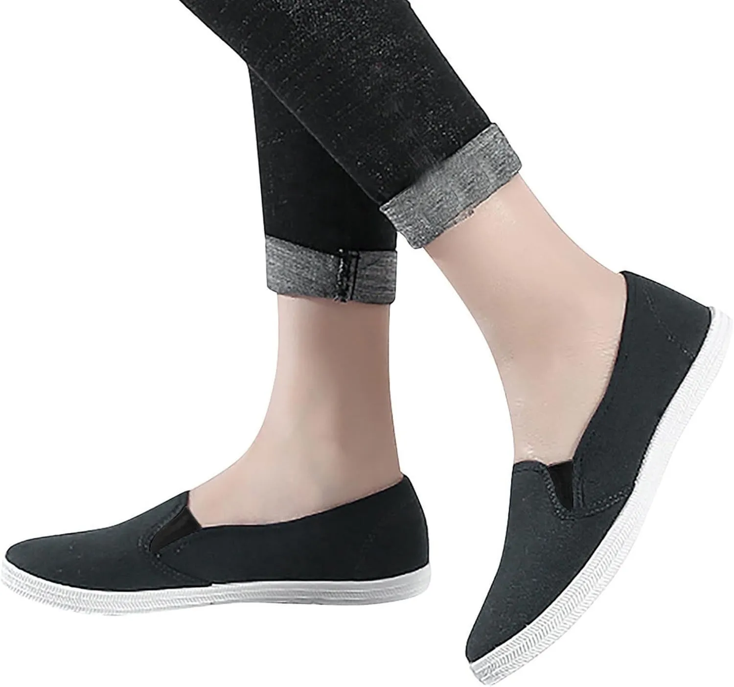 Non Slip Work Shoes Women Cute Women Loafers Round Toe Slip On CasualComfortable and Soft Lightweight Christmas Dress Shoes for Women Boat Shoes Men