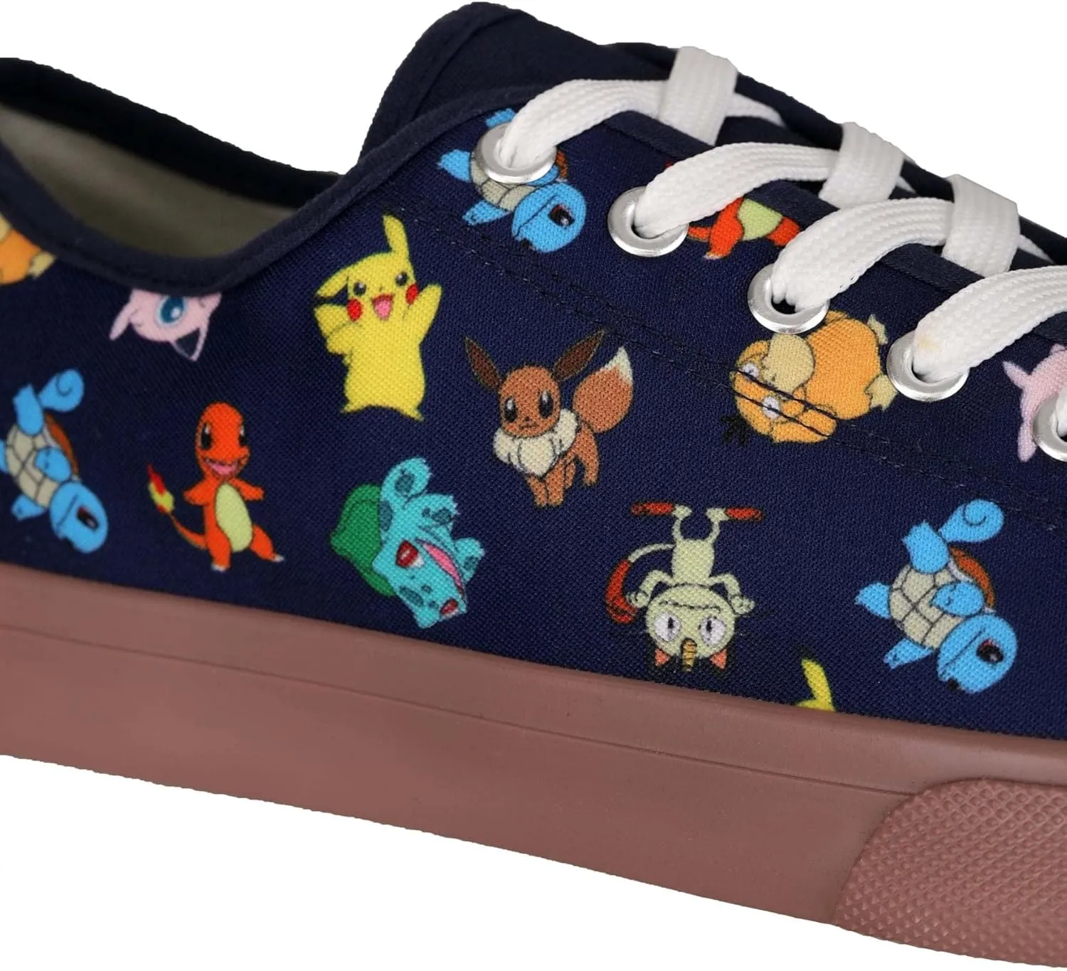 Officially Licensed Pokmon Low Top Adult Shoes | Comfortable Themed Footwear for Cosplay, Everyday, Parties