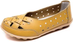Orthopedic Loafers in Breathable Leather,Owlkay New Casual Women Shoes,Women's Comfortable Loafer Casual Leather Fashion Flats Breathable Shoes