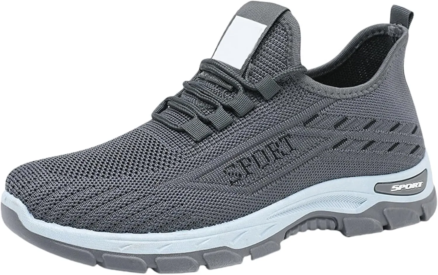 Orthopedic Shoes Arch Support Wide Toe Box Sneakers Slip On Mesh Breathable Walking Sneakers Non-Slip Gym Tennis Athletic Workout Trainer Comfortable Diabetes Shoes
