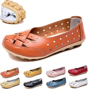Orthopedic Shoes for Women - Orthopedic Loafers in Breathable Leather, Jaliane Orthopedic Shoes
